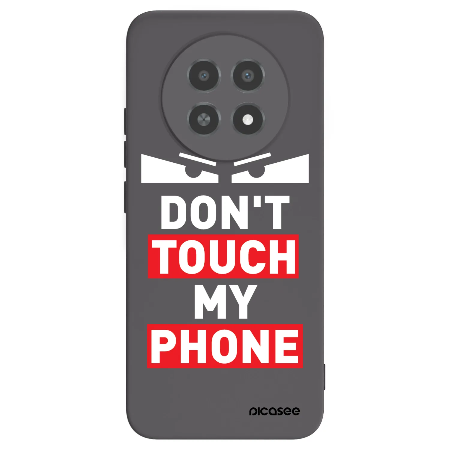 Picasee Realme 12X Hülle - Schwarzes Silikon - Shadow Eye - Transparent