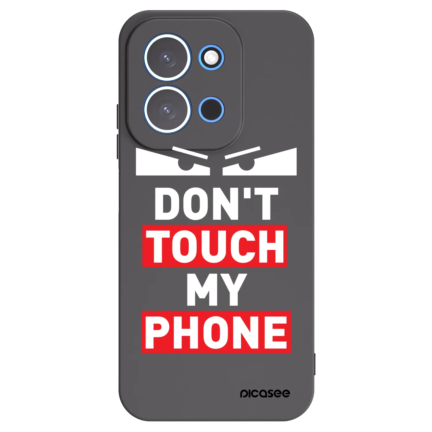 Picasee Xiaomi Redmi 15C 4G Hülle - Schwarzes Silikon - Shadow Eye - Transparent