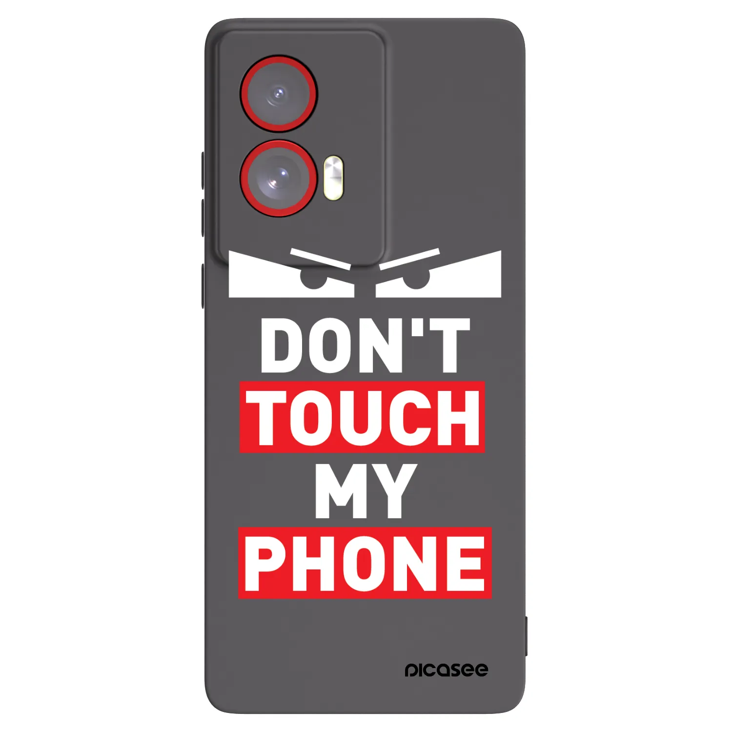 Picasee Motorola Edge 50 Fusion Hülle - Schwarzes Silikon - Shadow Eye - Transparent