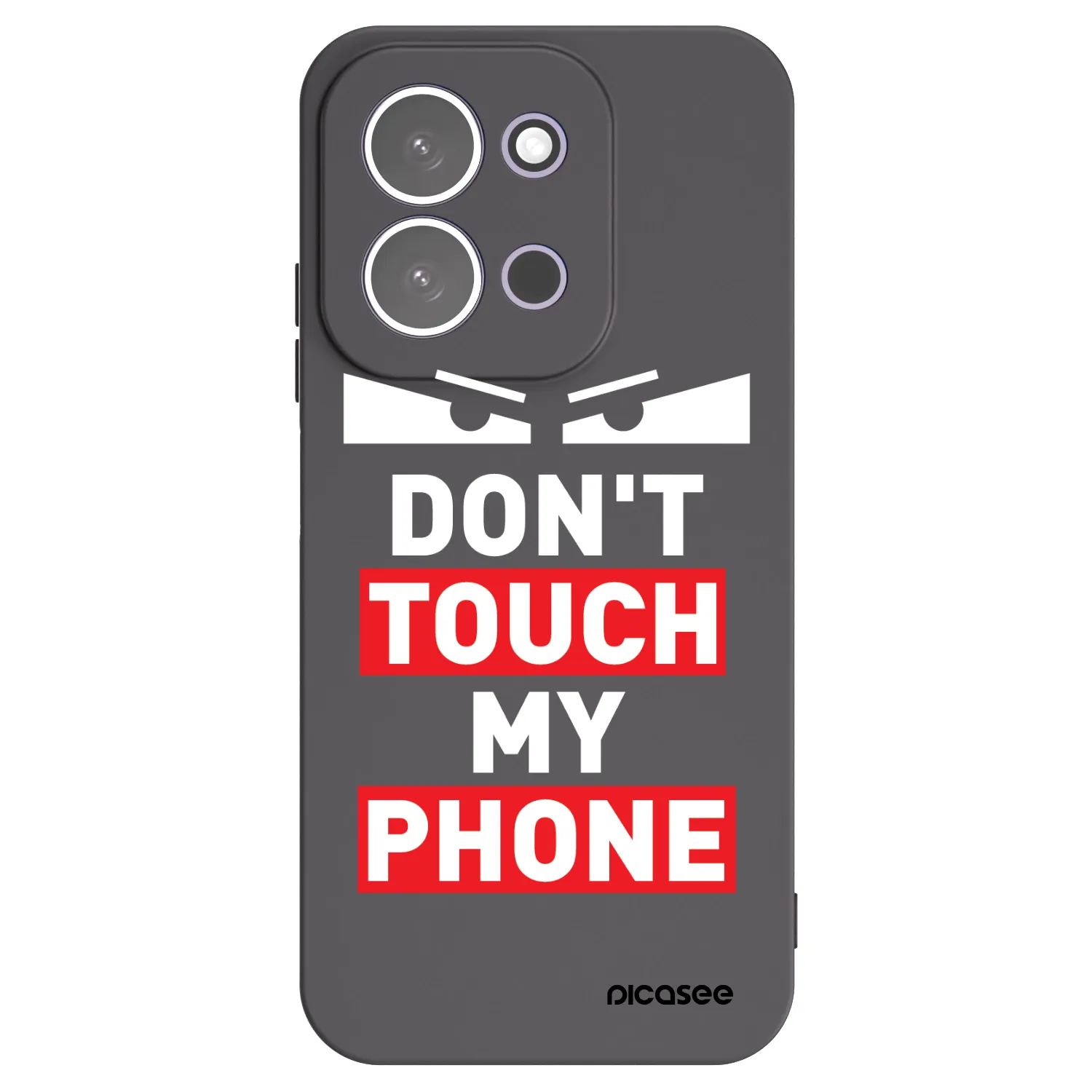 Picasee Xiaomi Redmi 15C 5G Hülle - Schwarzes Silikon - Shadow Eye - Transparent