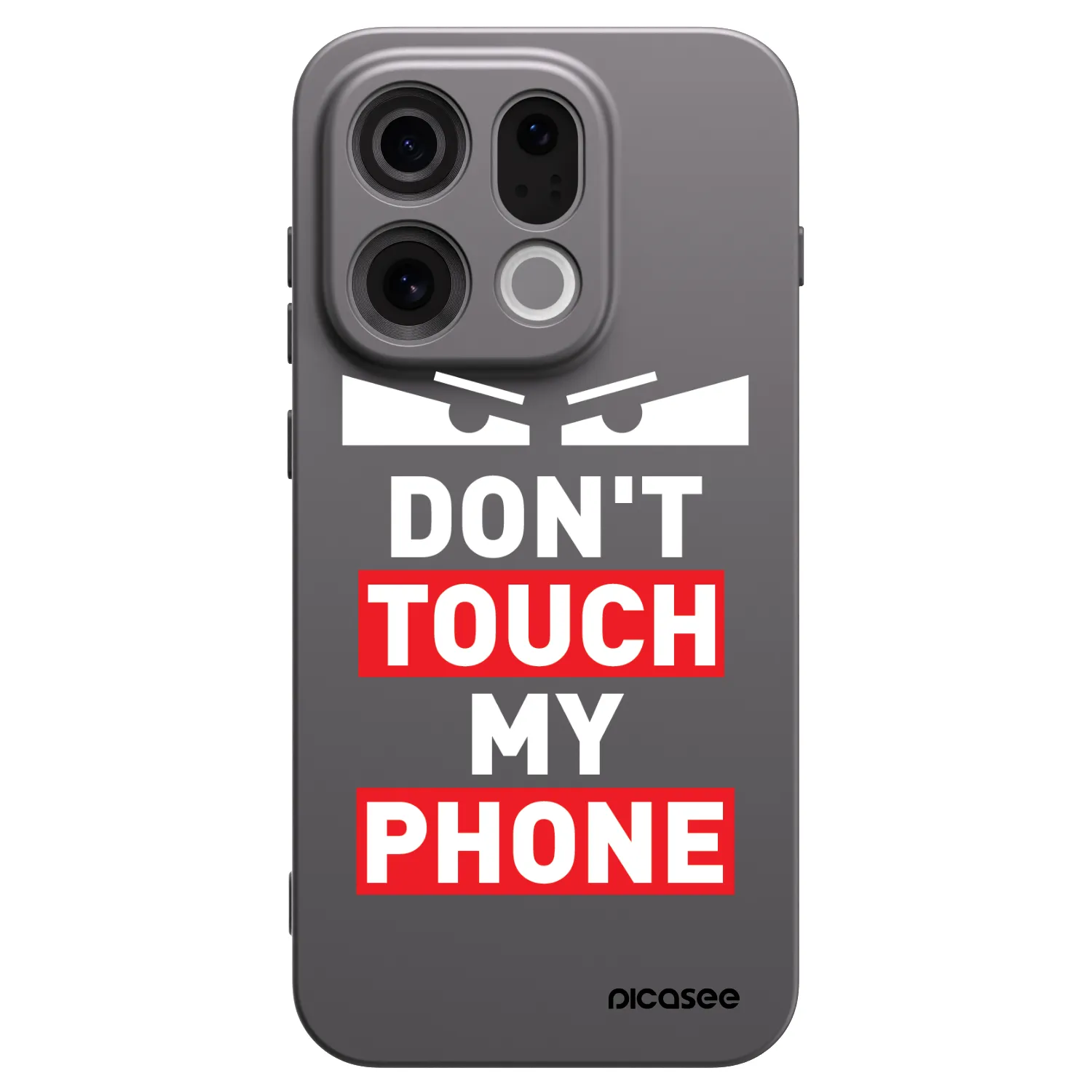 Picasee OPPO Find X9 Hülle - Schwarzes Silikon - Shadow Eye - Transparent