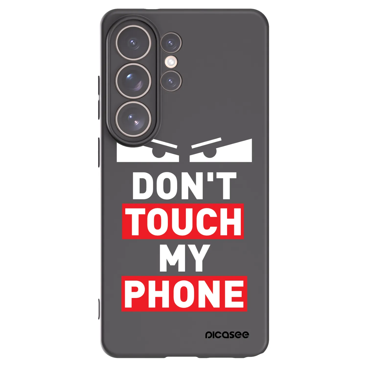 Picasee Samsung Galaxy S26 Ultra Hülle - Schwarzes Silikon - Shadow Eye - Transparent