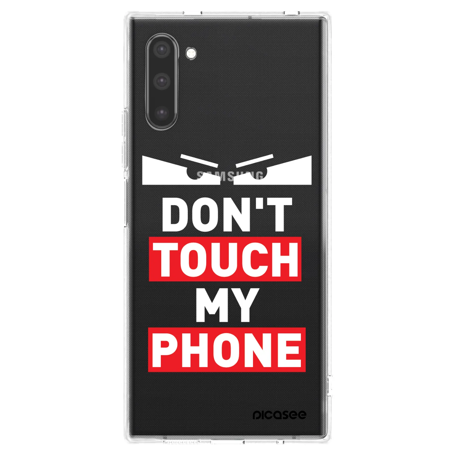 Picasee Samsung Galaxy Note 10 N970F Hülle - Transparentes Silikon - Shadow Eye - Transparent