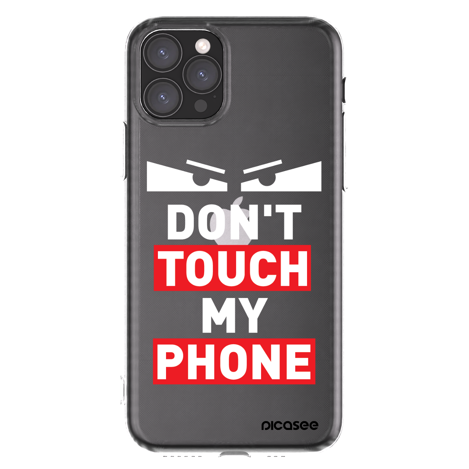 Picasee Apple iPhone 11 Pro Hülle - Transparentes Silikon - Shadow Eye - Transparent