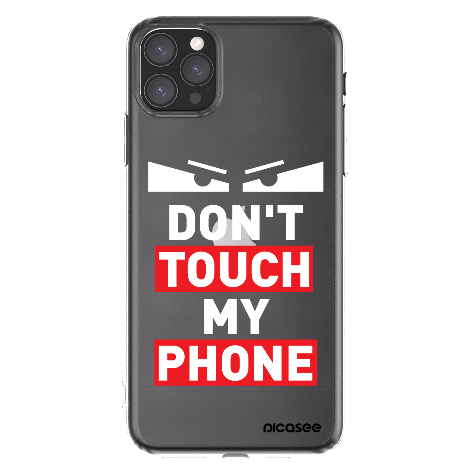 Picasee Apple iPhone 11 Pro Max Hülle - Transparentes Silikon - Shadow Eye - Transparent