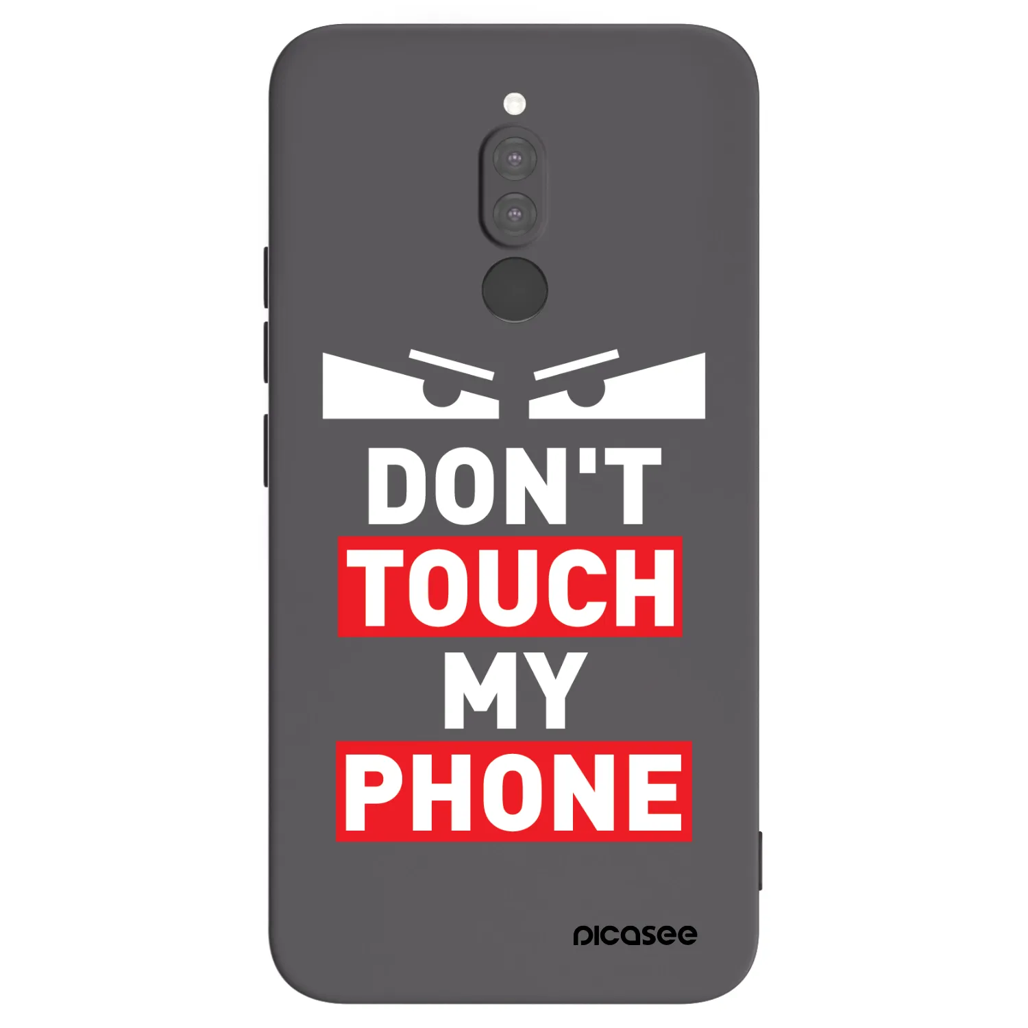 Picasee Xiaomi Redmi 8 Hülle - Schwarzes Silikon - Shadow Eye - Transparent