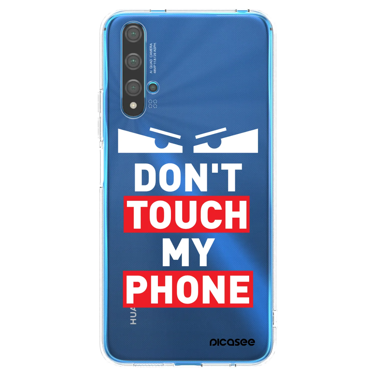 Picasee Huawei Nova 5T Hülle - Transparentes Silikon - Shadow Eye - Transparent