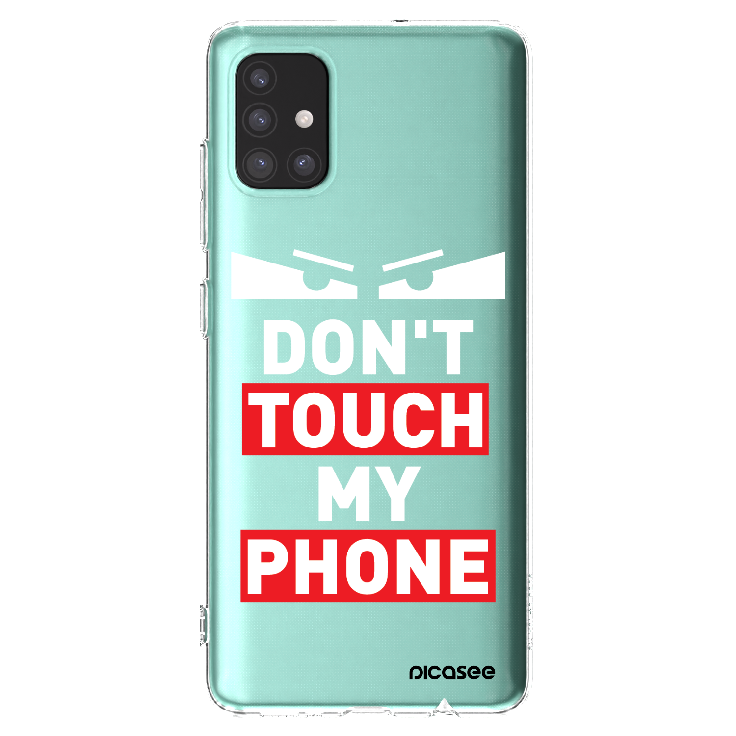 Picasee Samsung Galaxy A51 A515F Hülle - Transparentes Silikon - Shadow Eye - Transparent