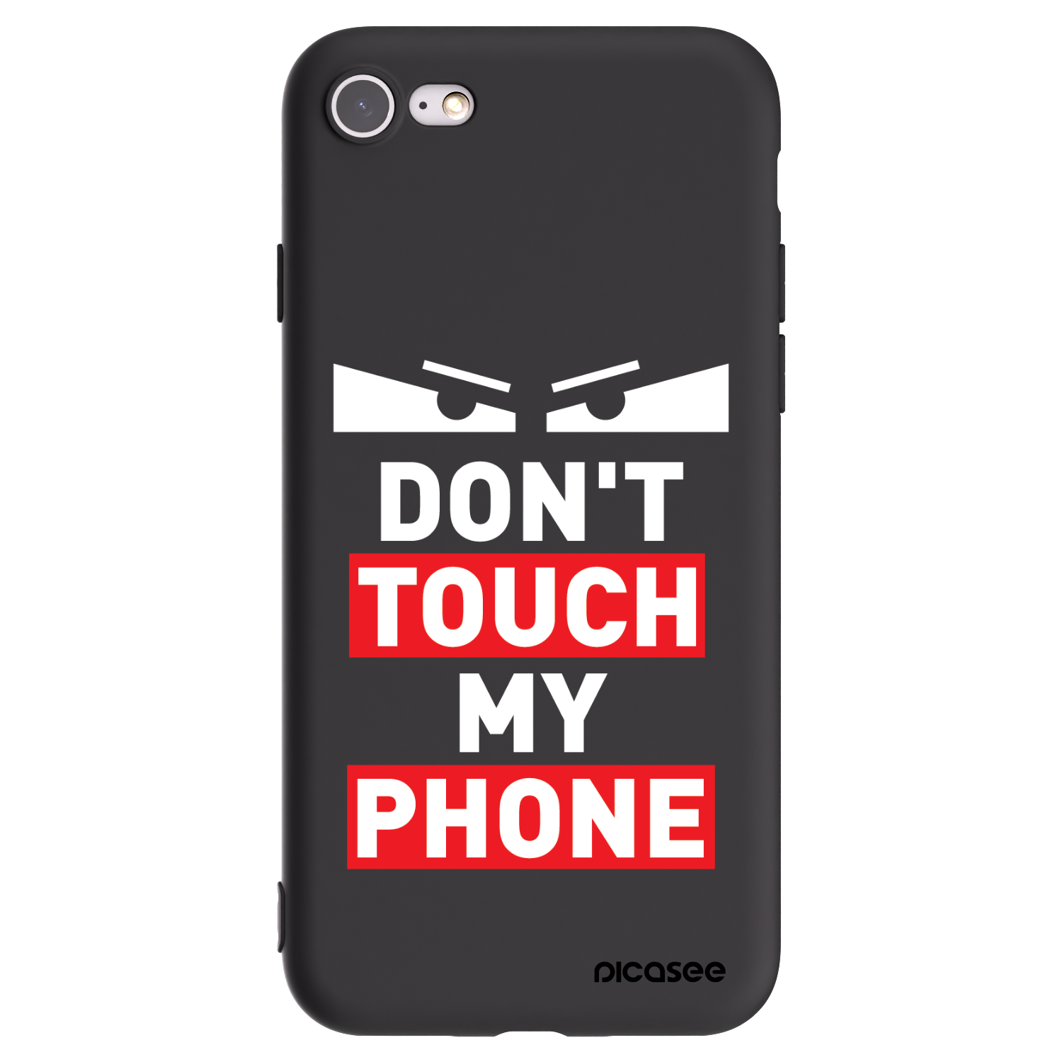 Picasee Apple iPhone SE 2020 Hülle - Schwarzes Silikon - Shadow Eye - Transparent