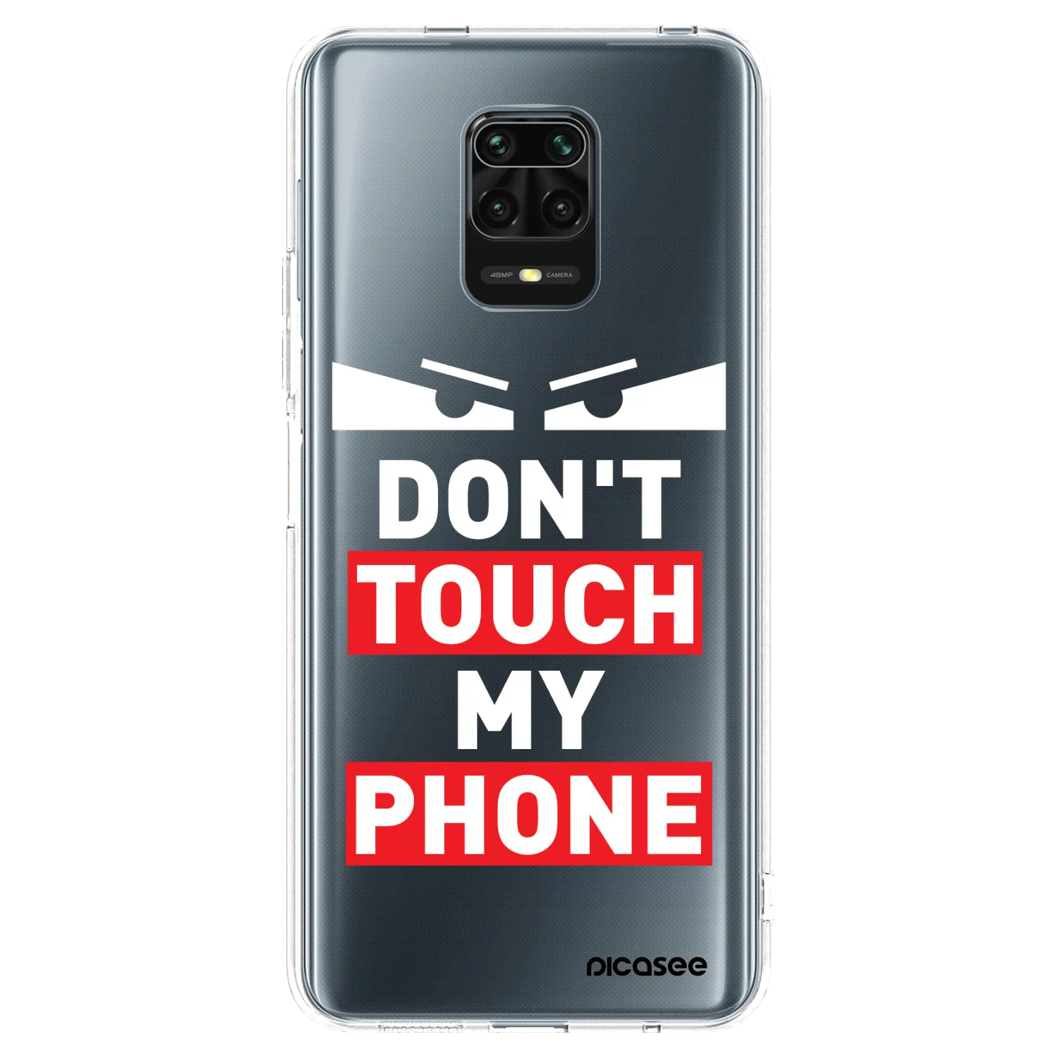 Picasee Xiaomi Redmi Note 9 Pro Hülle - Transparentes Silikon - Shadow Eye - Transparent