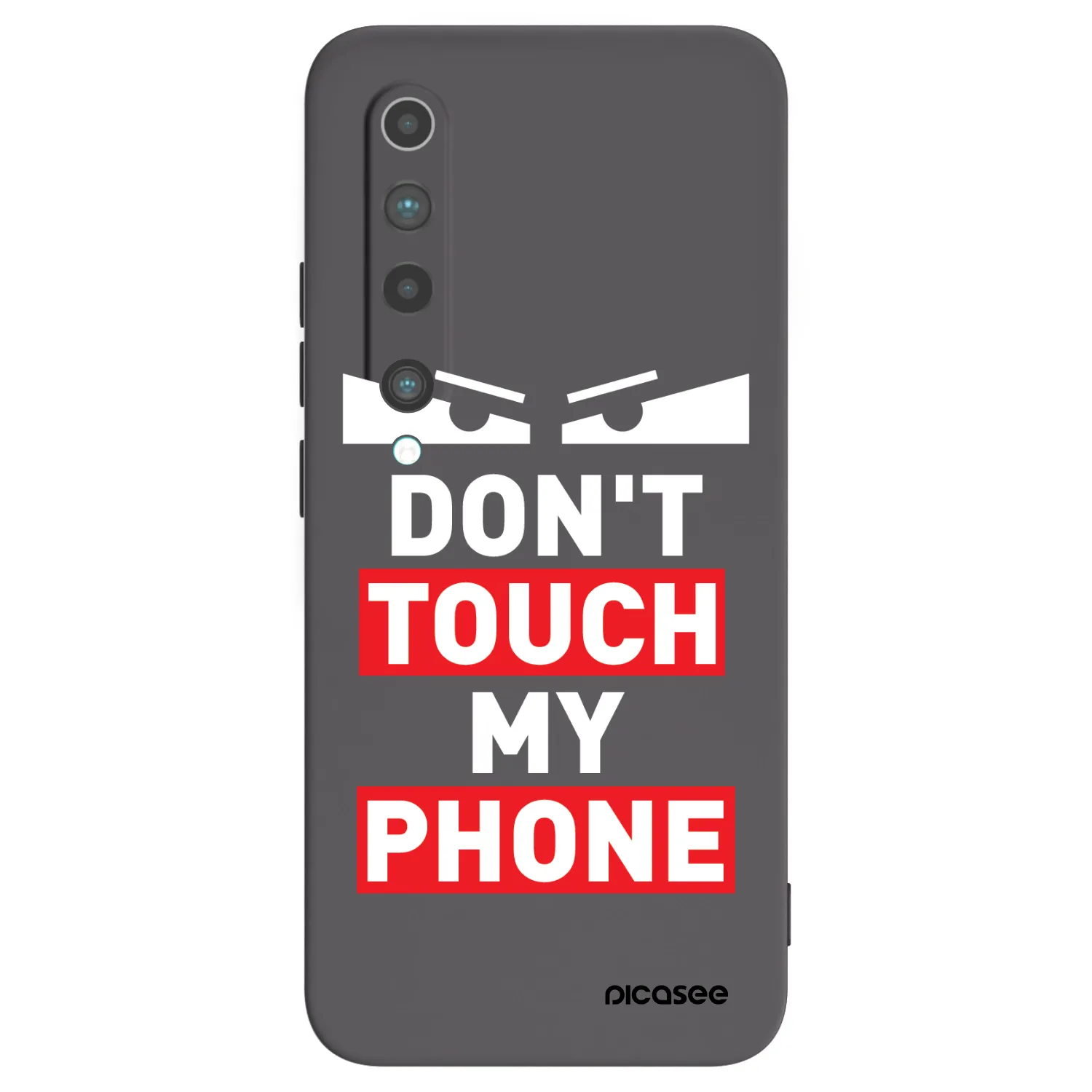 Picasee Xiaomi Mi 10 Hülle - Schwarzes Silikon - Shadow Eye - Transparent