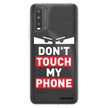 Picasee Xiaomi Redmi 9T Hülle - Schwarzes Silikon - Shadow Eye - Transparent