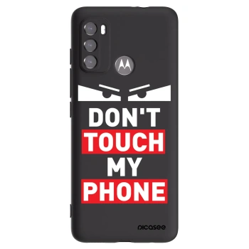 Picasee Motorola Moto G60 Hülle - Schwarzes Silikon - Shadow Eye - Transparent