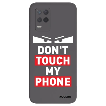 Picasee Realme 8 5G Hülle - Schwarzes Silikon - Shadow Eye - Transparent