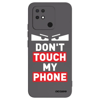 Picasee Xiaomi Redmi 10C Hülle - Schwarzes Silikon - Shadow Eye - Transparent