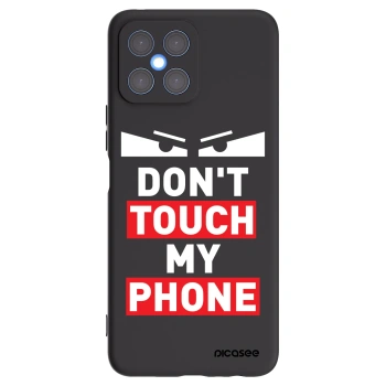 Picasee Honor X8 4G Hülle - Schwarzes Silikon - Shadow Eye - Transparent