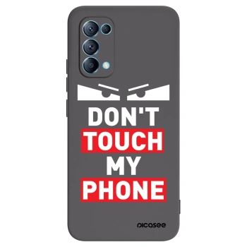 Picasee OPPO Reno 5 5G Hülle - Schwarzes Silikon - Shadow Eye - Transparent