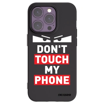 Picasee Apple iPhone 14 Pro Hülle - Schwarzes Silikon - Shadow Eye - Transparent