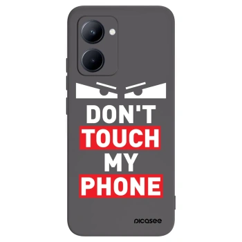 Picasee Realme C33 (2023) Hülle - Schwarzes Silikon - Shadow Eye - Transparent