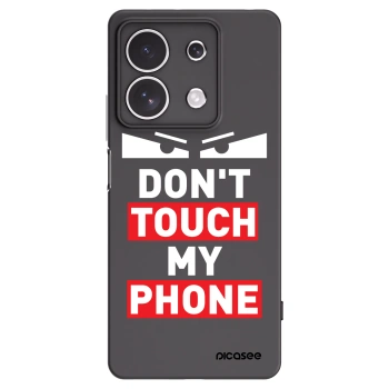 Picasee Xiaomi Redmi Note 13 4G Hülle - Schwarzes Silikon - Shadow Eye - Transparent