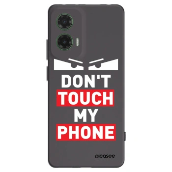 Picasee Motorola Moto G35 5G Hülle - Schwarzes Silikon - Shadow Eye - Transparent