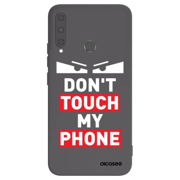 Picasee Huawei P40 Lite E Hülle - Schwarzes Silikon - Shadow Eye - Transparent