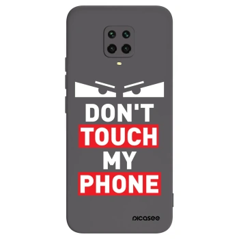Picasee Xiaomi Redmi Note 9S Hülle - Schwarzes Silikon - Shadow Eye - Transparent
