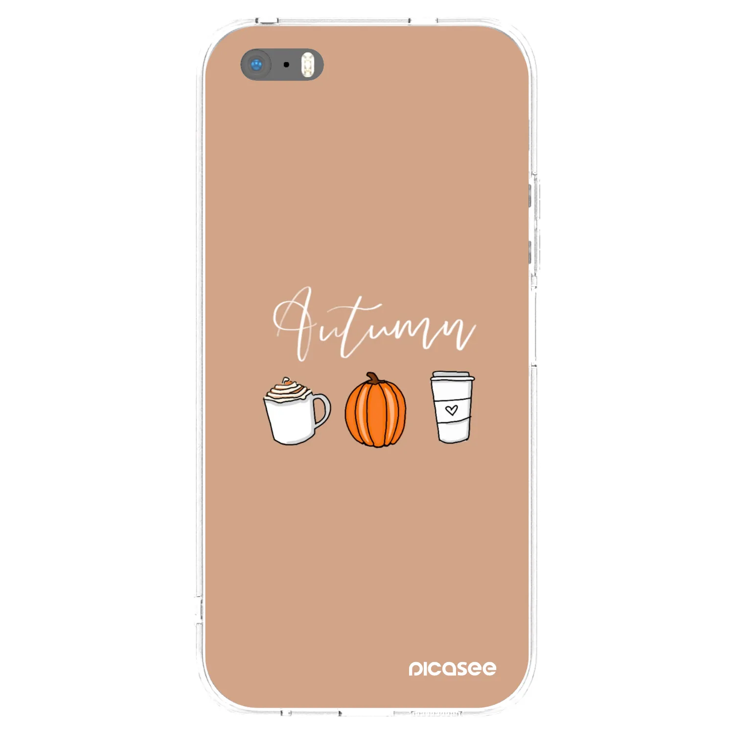Picasee Apple iPhone 5/5S/SE Hülle - Transparentes Silikon - Autumn
