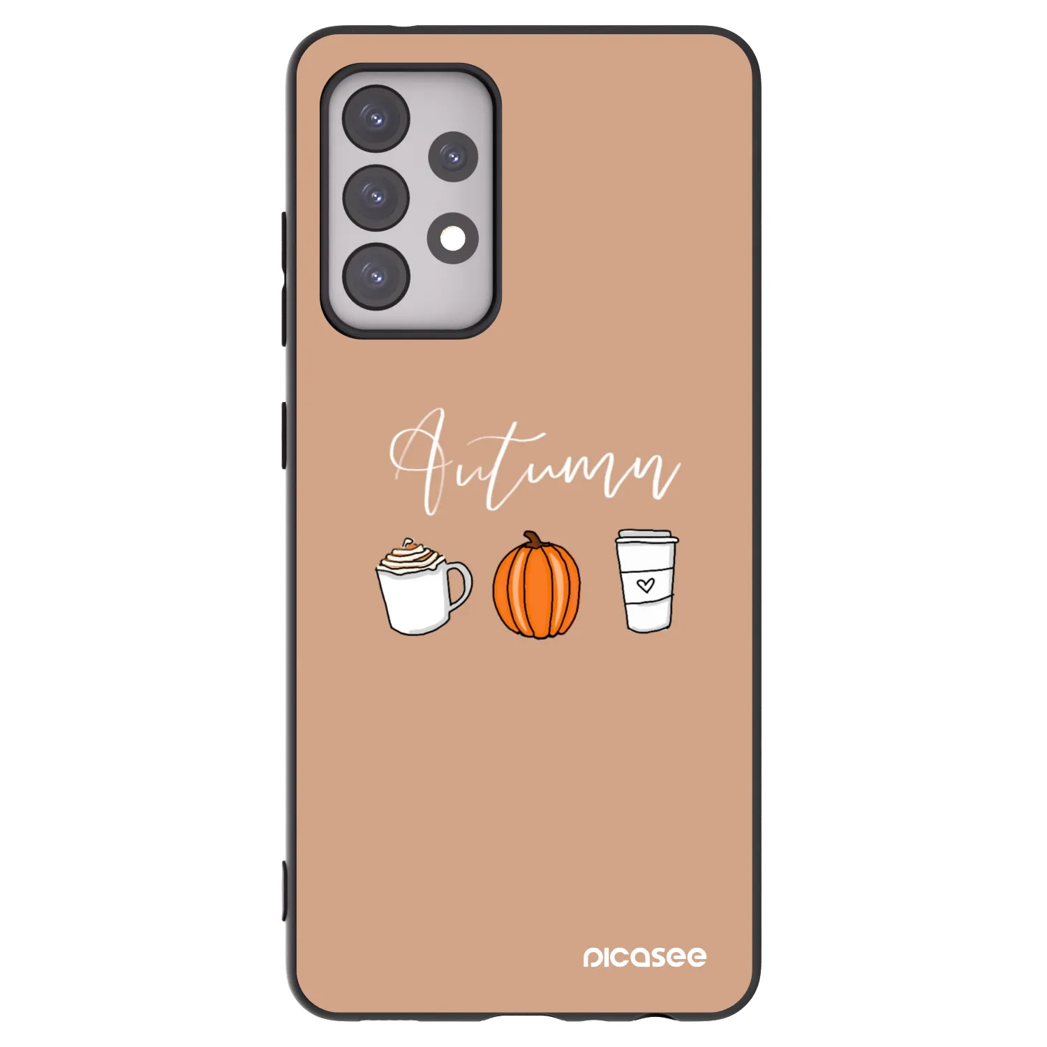 Picasee Samsung Galaxy A52 5G A525F Hülle - Schwarzes Silikon - Autumn
