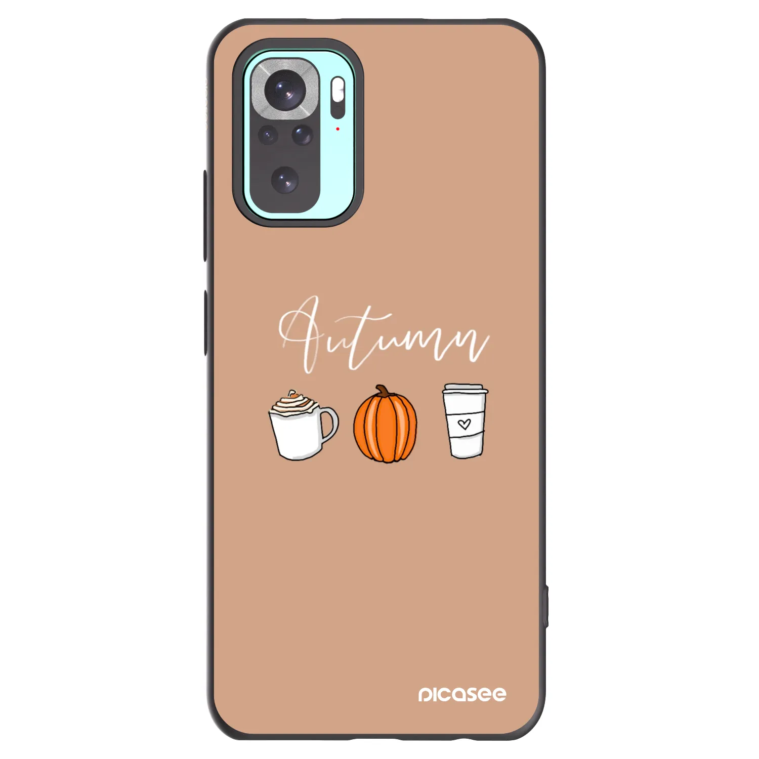 Picasee Xiaomi Redmi Note 10 Pro Hülle - Schwarzes Silikon - Autumn