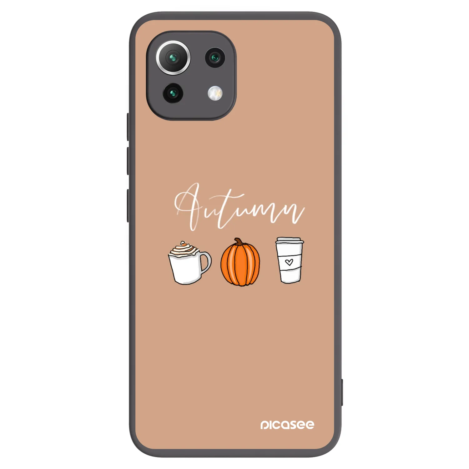Picasee Xiaomi Mi 11 Lite Hülle - Schwarzes Silikon - Autumn
