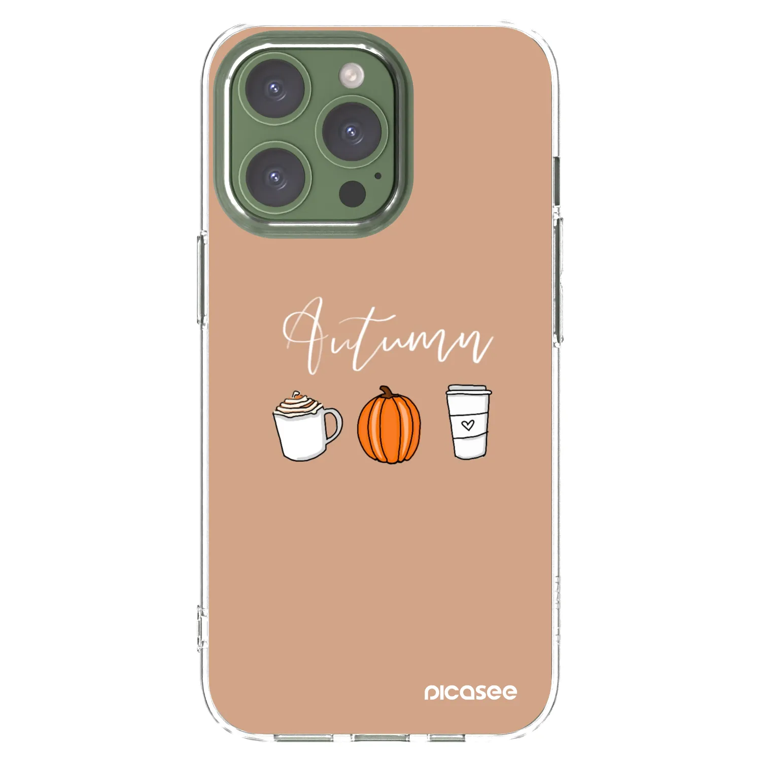 Picasee Apple iPhone 13 Pro Hülle - Transparentes Silikon - Autumn