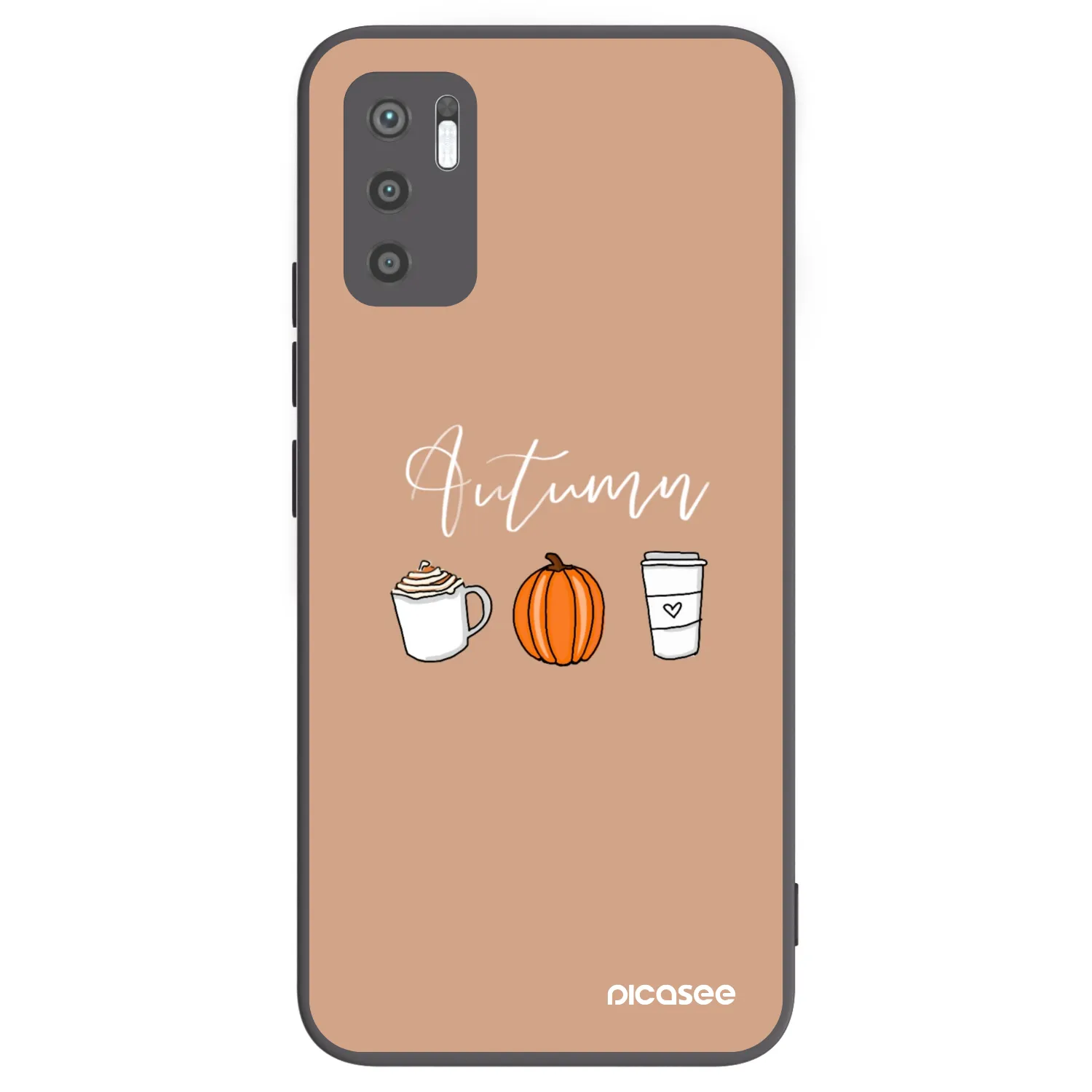 Picasee Xiaomi Redmi Note 10 5G Hülle - Schwarzes Silikon - Autumn