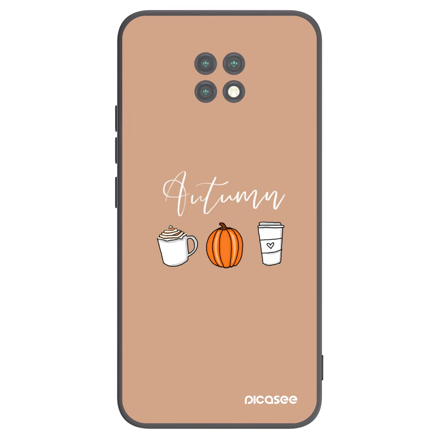Picasee Xiaomi Redmi Note 9T Hülle - Schwarzes Silikon - Autumn
