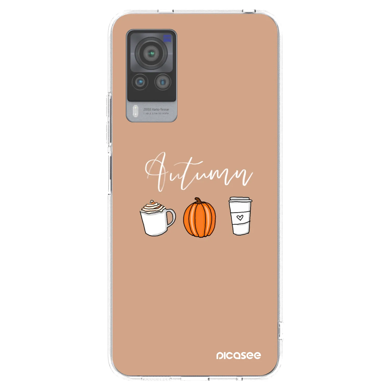 Picasee Vivo X60 Pro 5G Hülle - Transparentes Silikon - Autumn