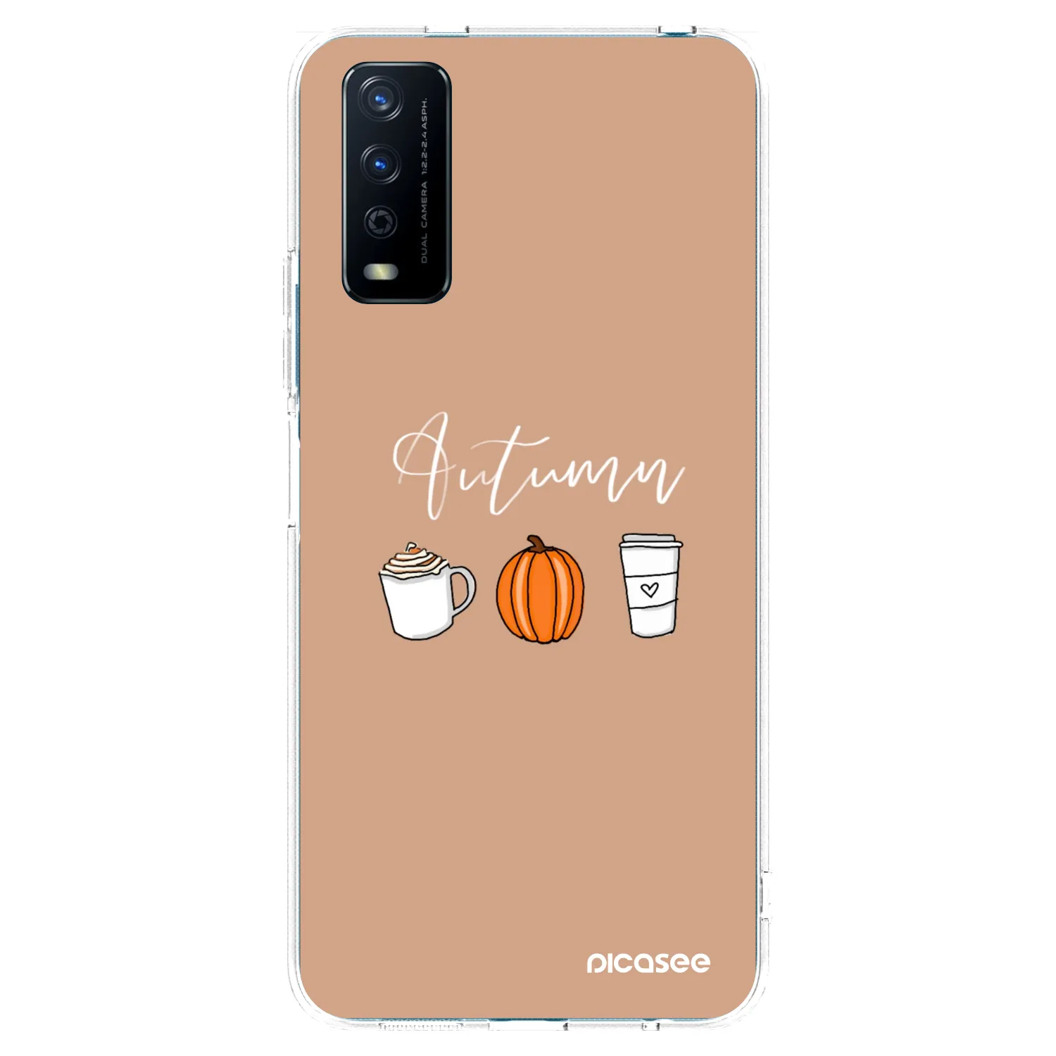 Picasee Vivo Y11s Hülle - Transparentes Silikon - Autumn