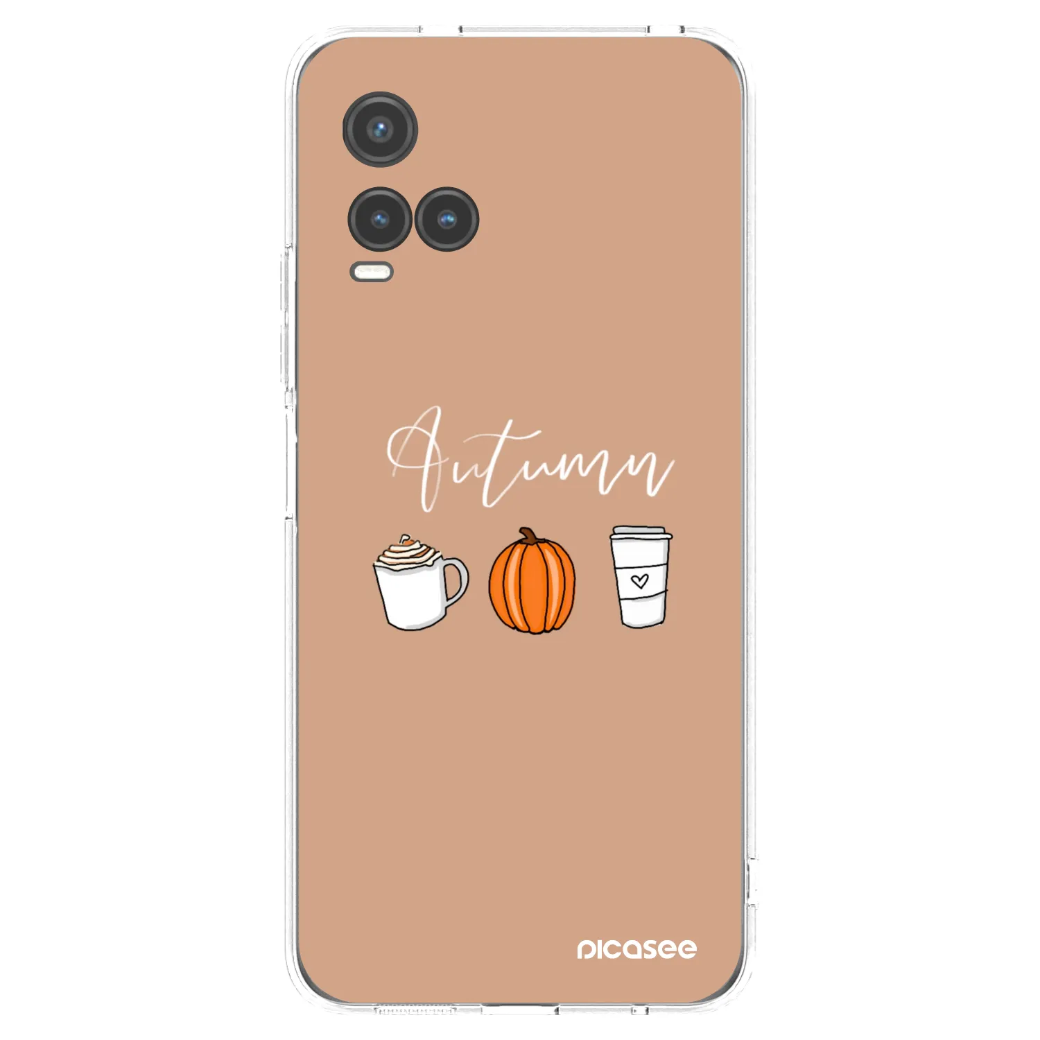 Picasee Vivo Y33s Hülle - Transparentes Silikon - Autumn