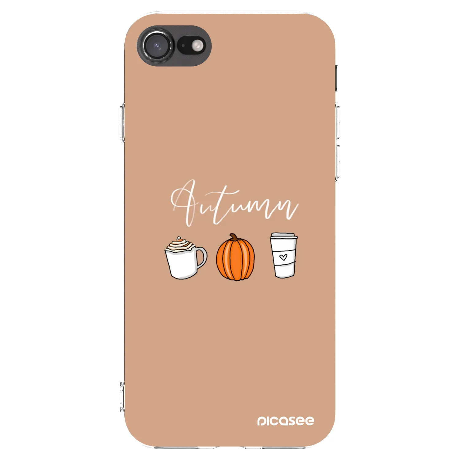 Picasee Apple iPhone SE 2022 Hülle - Transparentes Silikon - Autumn