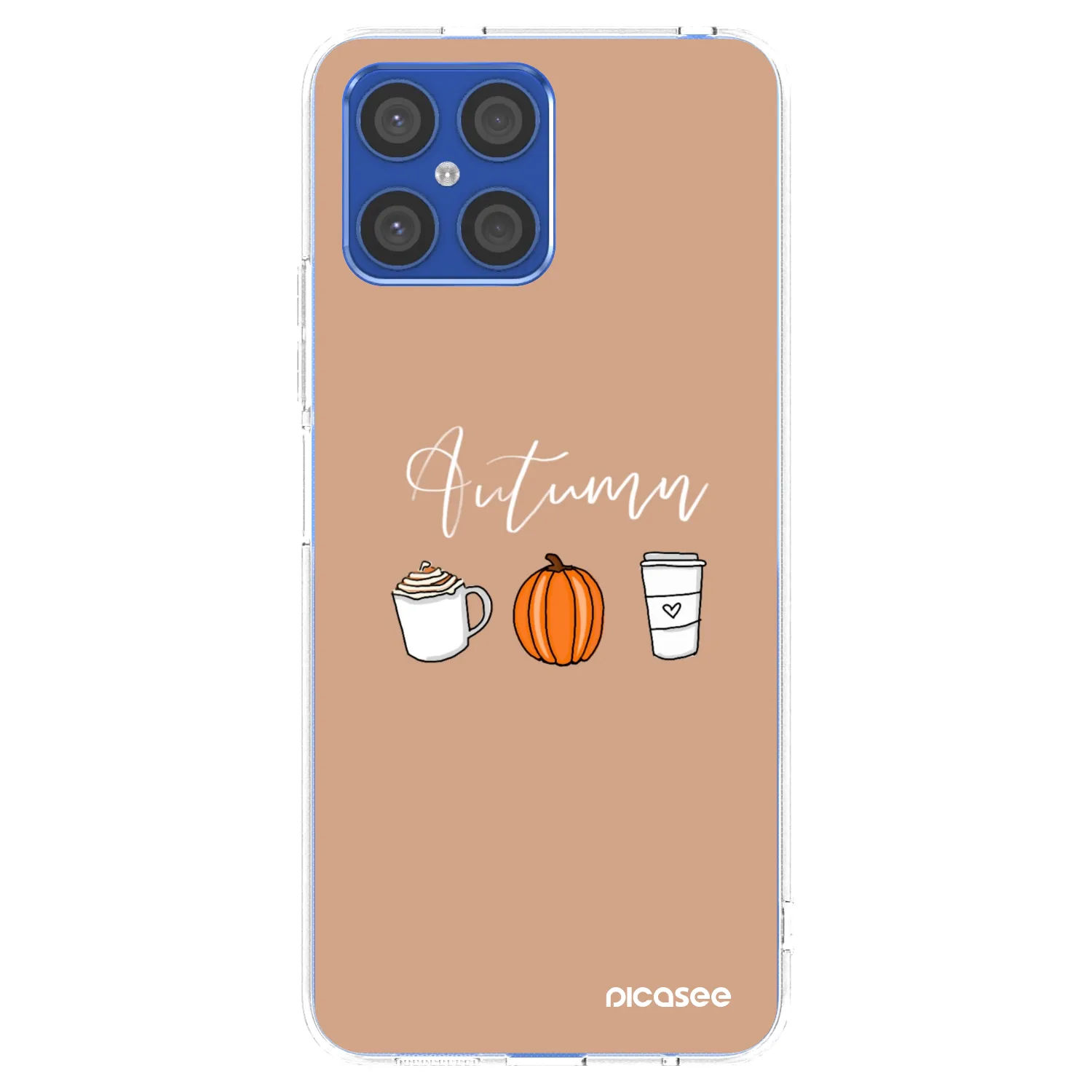 Picasee Honor X8 4G Hülle - Transparentes Silikon - Autumn