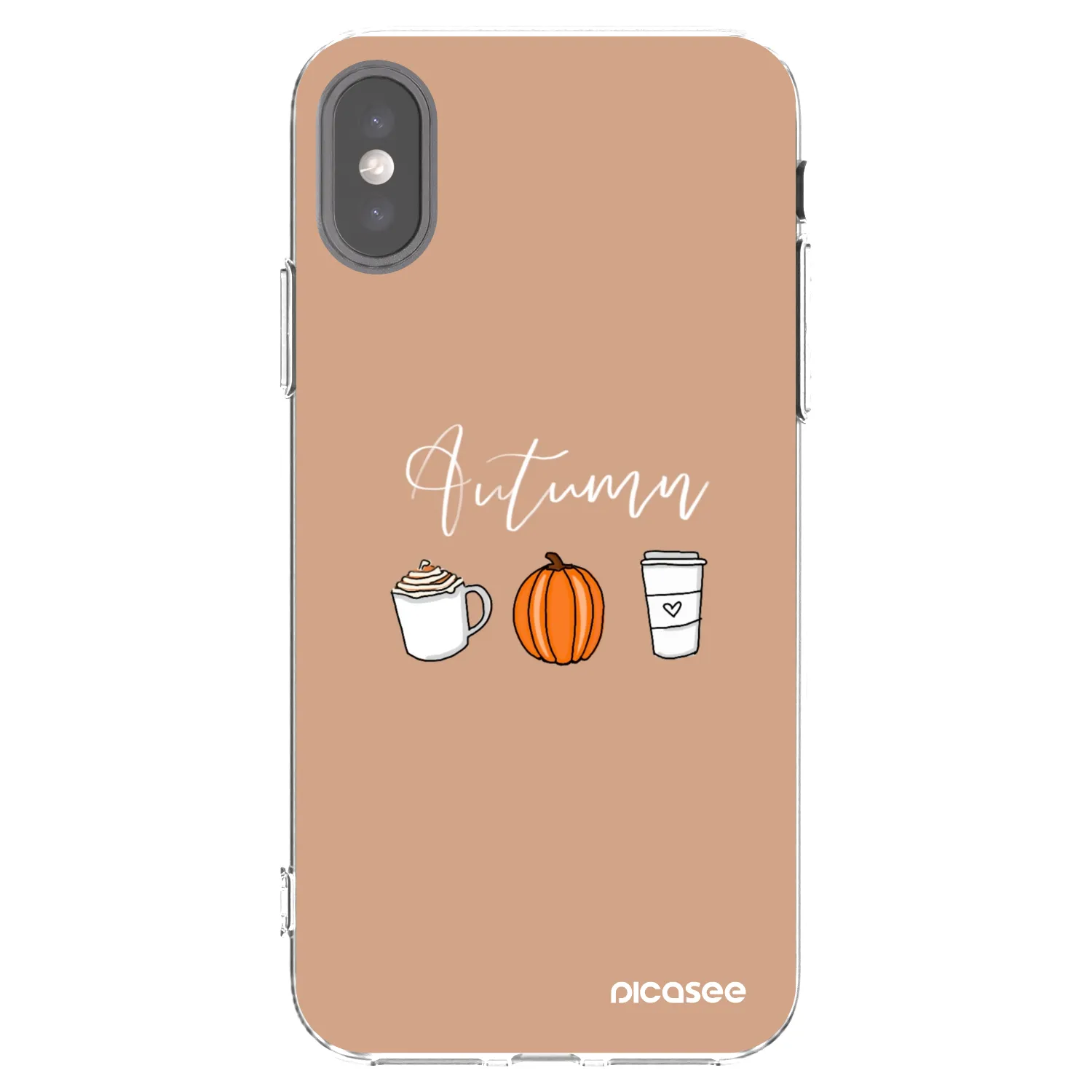 Picasee Apple iPhone X/XS Hülle - Transparentes Silikon - Autumn