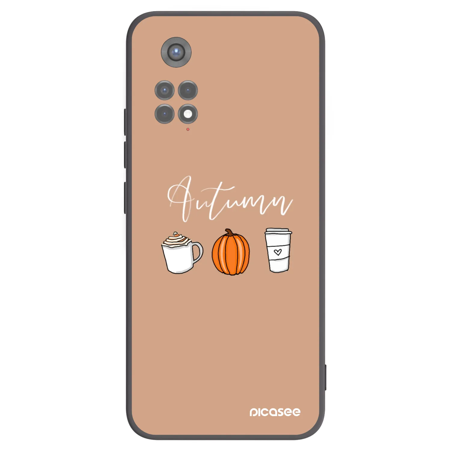 Picasee Xiaomi Redmi Note 11S 5G Hülle - Schwarzes Silikon - Autumn