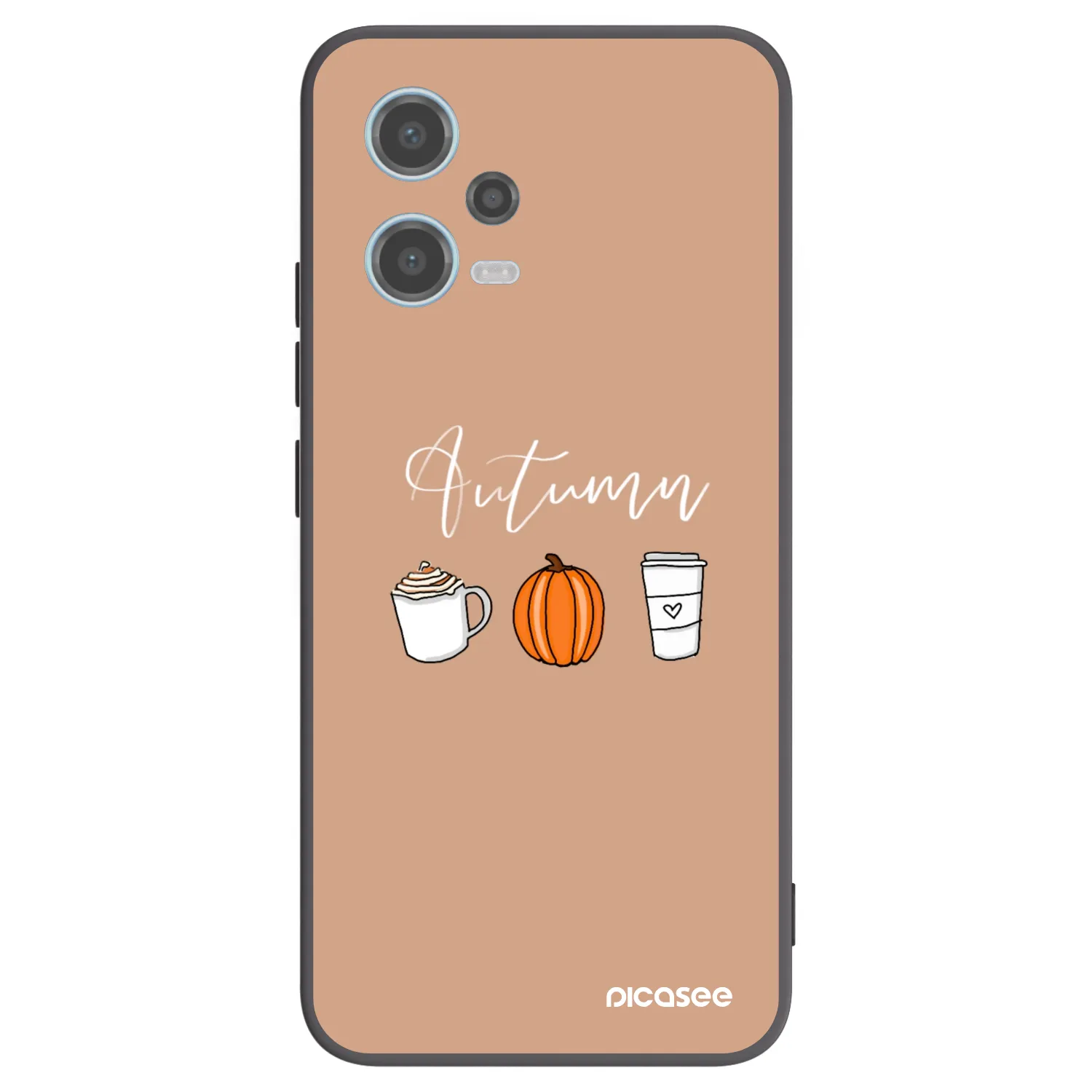 Picasee Xiaomi Redmi Note 12 5G Hülle - Schwarzes Silikon - Autumn