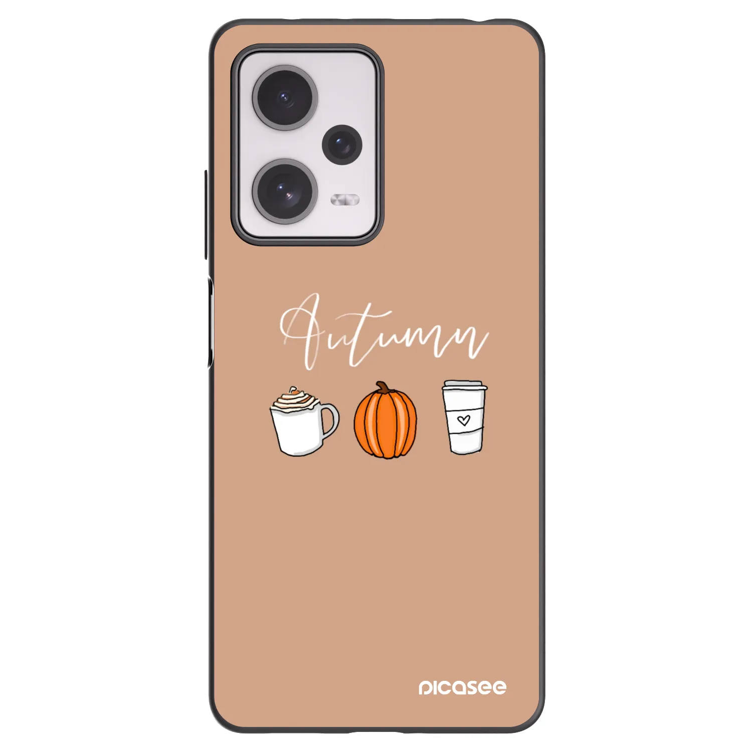 Picasee Xiaomi Redmi Note 12 Pro+ 5G Hülle - Schwarzes Silikon - Autumn