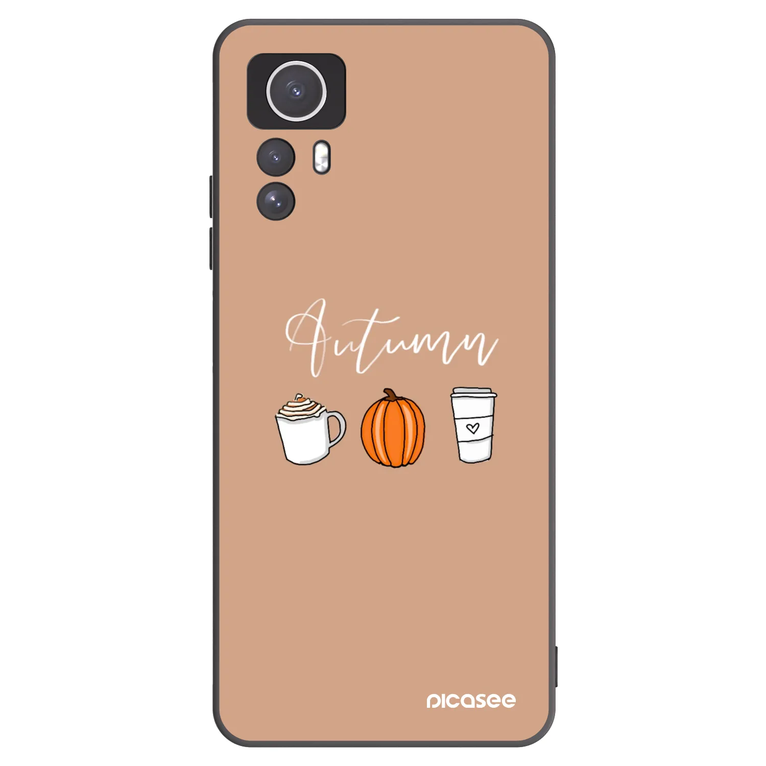 Picasee Xiaomi Redmi Note 12S Hülle - Schwarzes Silikon - Autumn