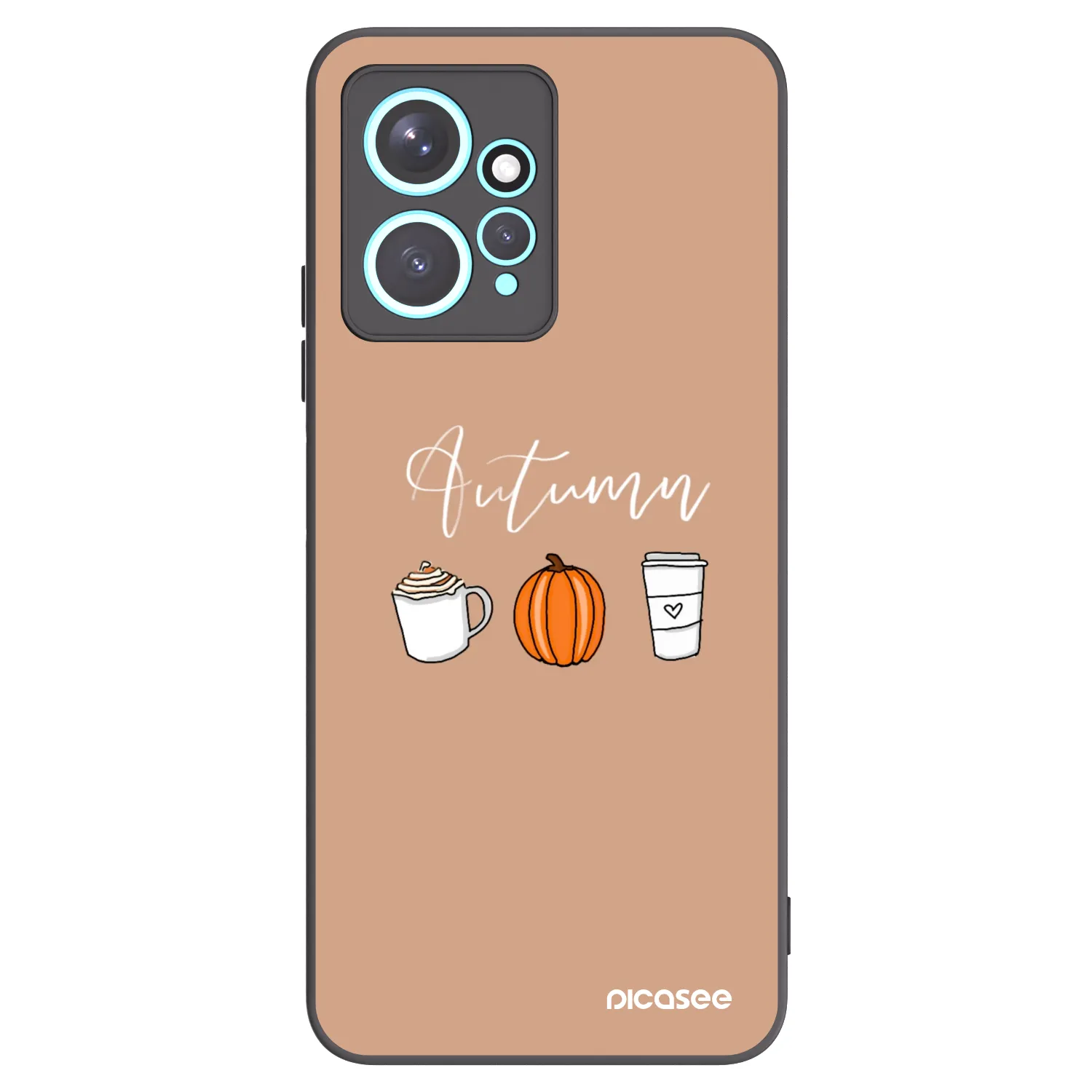 Picasee Xiaomi Redmi Note 12 4G Hülle - Schwarzes Silikon - Autumn