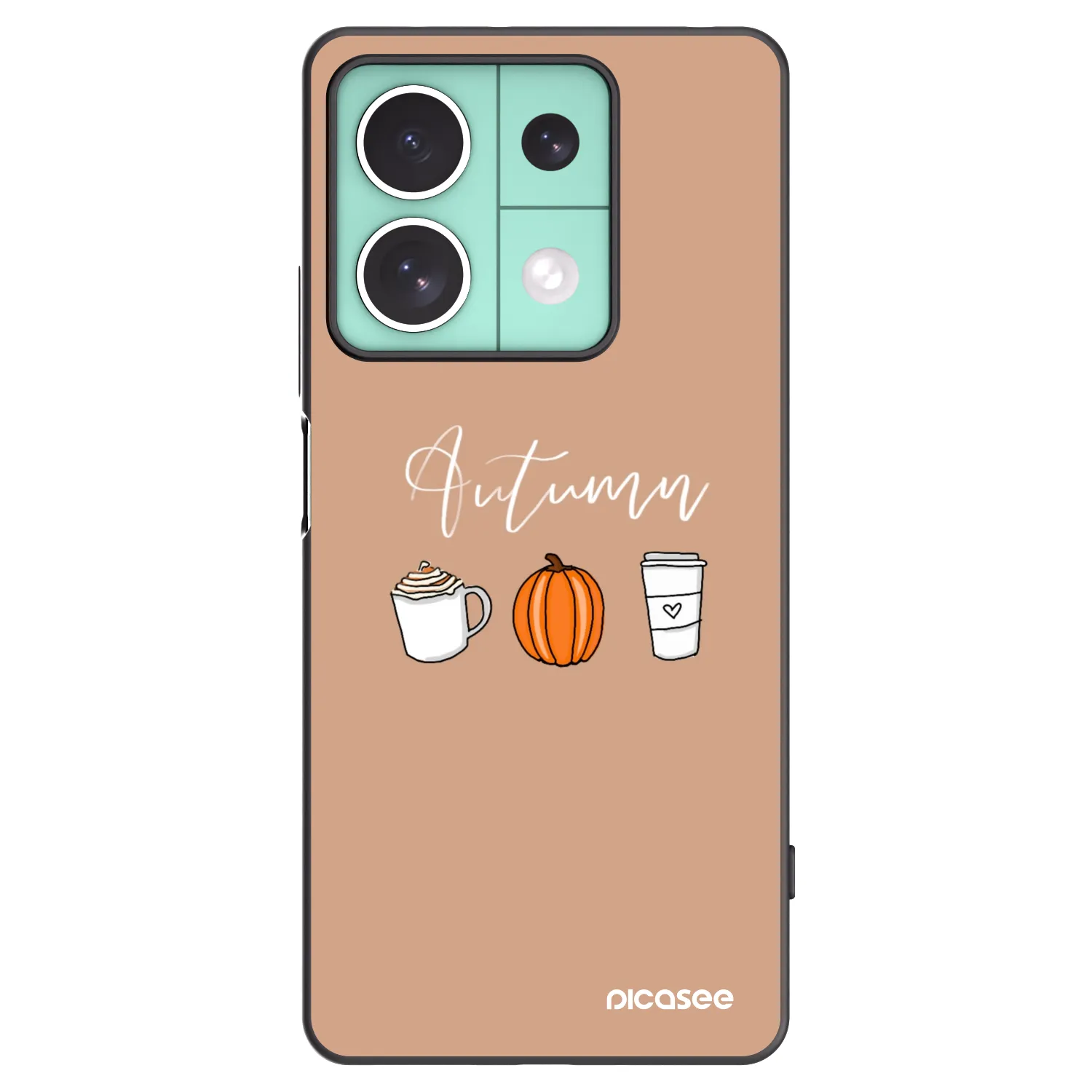 Picasee Xiaomi Redmi Note 13 5G Hülle - Schwarzes Silikon - Autumn