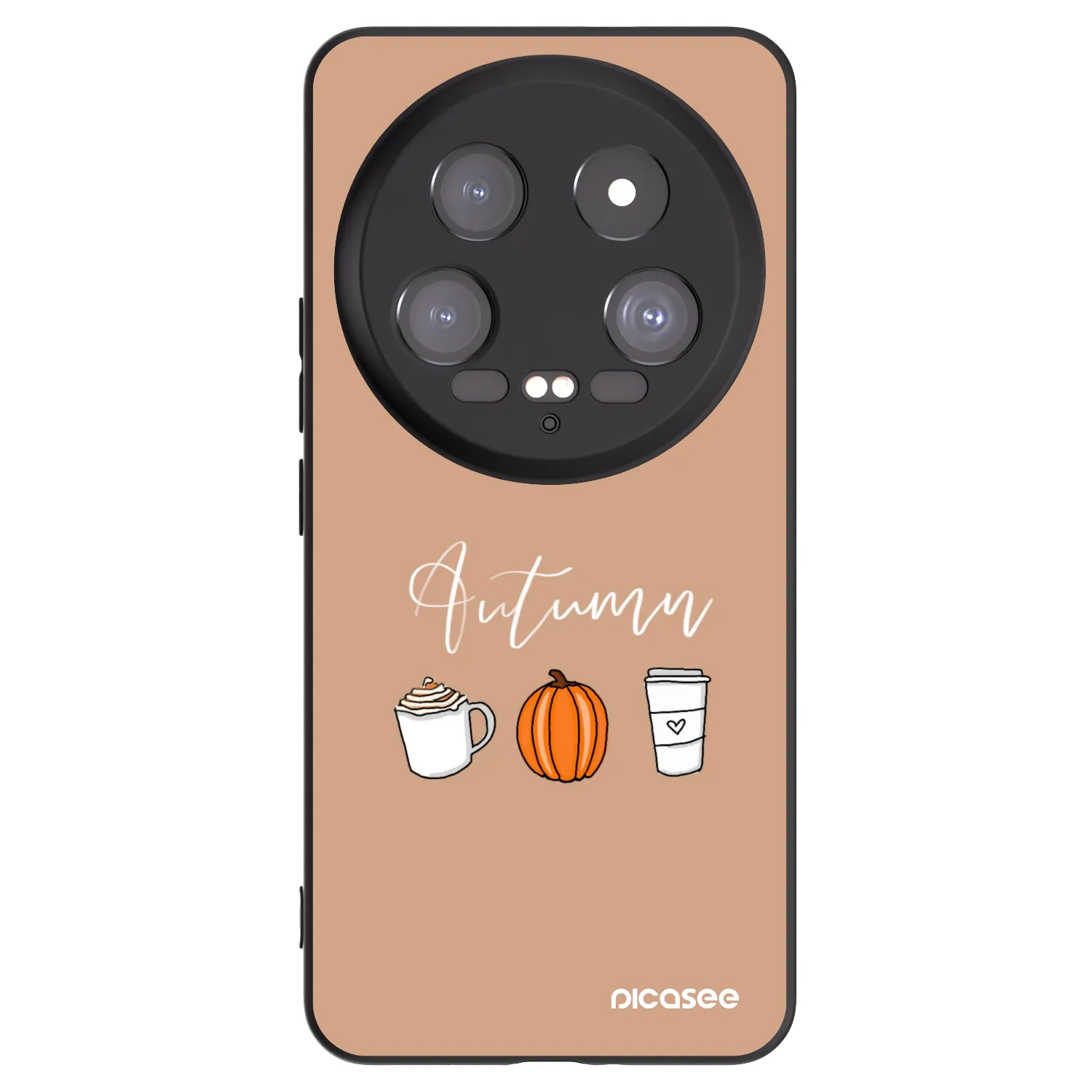 Picasee Xiaomi 14 Ultra Hülle - Schwarzes Silikon - Autumn