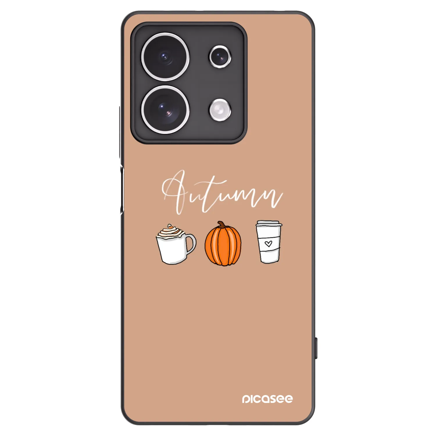 Picasee Xiaomi Redmi Note 13 4G Hülle - Schwarzes Silikon - Autumn
