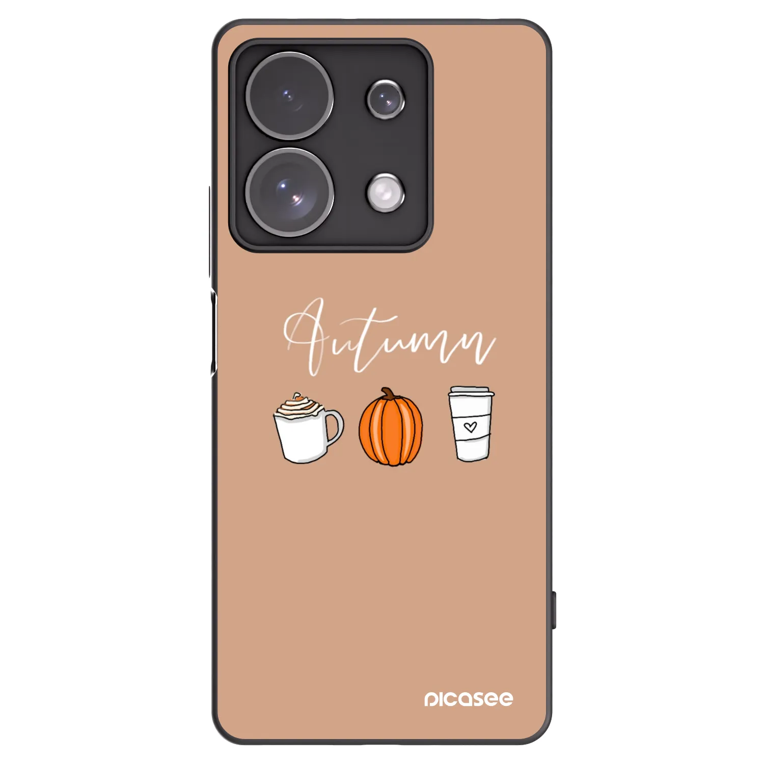Picasee Xiaomi Redmi Note 13 Pro 4G Hülle - Schwarzes Silikon - Autumn
