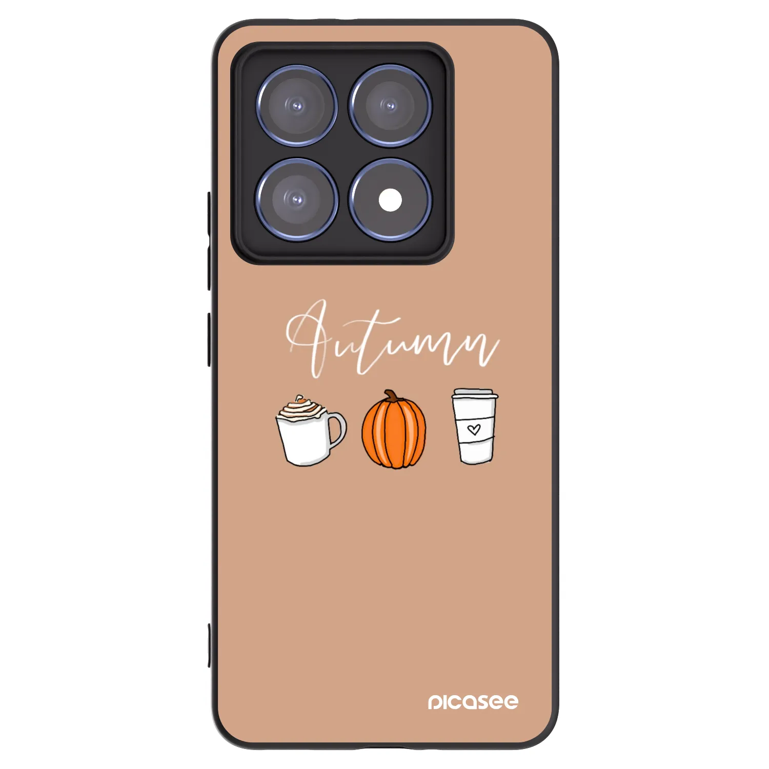 Picasee Xiaomi 14T Pro Hülle - Schwarzes Silikon - Autumn